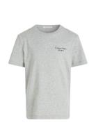 Ckj Stack Logo T-Shirt Grey Calvin Klein