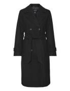 Vmfortunevega Long Trenchcoat Ga Noos Black Vero Moda