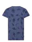 Bamboo T-Shirt Blue Astronaut Blue Geggamoja