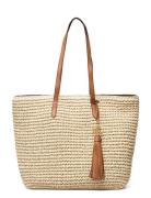 Crochet Straw-Whitney 29-Tte-Med Beige Lauren Ralph Lauren