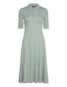 Cotton-Blend Polo Dress Green Lauren Ralph Lauren