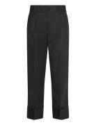 Double-Faced Stretch Cotton Ankle Pant Black Lauren Ralph Lauren