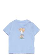 Polo Bear Cotton Jersey Tee Blue Ralph Lauren Baby