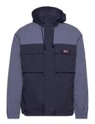 D1. Blocked Hooded Jacket Blue GANT