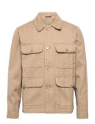 Bosco Herringb Twill Jacket Beige Wood Wood