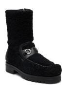 Teddy Boot W/Buckle Black Apair