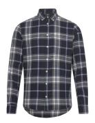 Cfanton Ls Bd Checked Shirt Navy Casual Friday