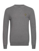 Cotton Merino Crew Neck Jumper Grey Lyle & Scott