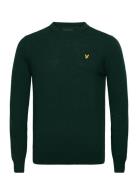 Cotton Merino Crew Neck Jumper Green Lyle & Scott