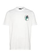 Thistle Flora Print T-Shirt White Lyle & Scott