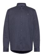 Valencia Stretch Aop Shirt Ls Blue Clean Cut Copenhagen