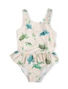 Eva – Badedragt 3-4 År – First Swim Beige Filibabba