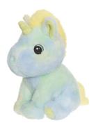 Unicorn, Rainbowcoloured, Yellow Blue Teddykompaniet