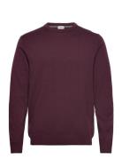 100 % Merino Crew Neck Knit Burgundy Lindbergh