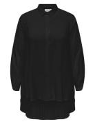 Carfreyja L/S Long Shirt Wvn Black ONLY Carmakoma