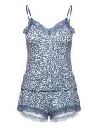 Pj Cami Short Viscose Matisse Blue Hunkemöller