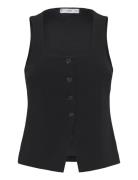 Waistcoat With Wide Straps Black Mango