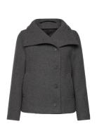 Slfzoe Wool Jacket Grey Selected Femme