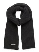 Lambswool Rib Scarf Grey HOLZWEILER