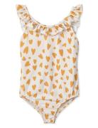 Kallie Printed Swimsuit Yellow Liewood