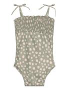 Larisa Printed Swimsuit Green Liewood