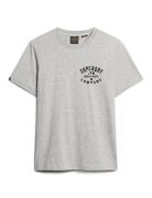 Machined Goods Workwear Tee Grey Superdry