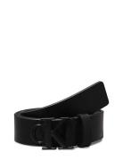 Round Mono Plaque Lthr Belt 35Mm Black Calvin Klein