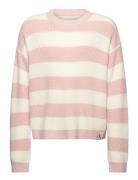 Ck Stripe Sweater Pink Calvin Klein