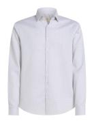 Ed Micro Dot Slim Shirt White Calvin Klein