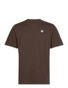 Loke Badge Tee - Regenerative Organ Brown Knowledge Cotton Apparel