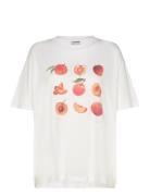 Nmida S/S Pizza T-Shirt Fwd Lab White NOISY MAY