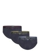 Men's Knit 3-Pack Brief Navy Emporio Armani