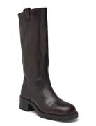 Sajan Brown Leather Boots Brown ALOHAS