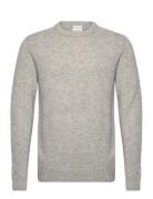 Lambswool O-Neck Knit Grey Lindbergh