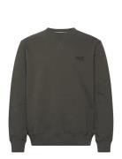 Essential Logo Crew Sweatshirt Khaki Superdry