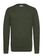 Jjotto Knit Crew Neck Ln Green Jack & J S