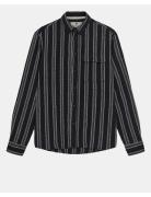 Akleif Structure Shirt Black Anerkjendt