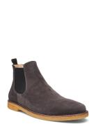 Booties - Flat - With Elastic Brown ANGULUS