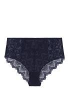 Lace Mesh Highwaist Briefs Navy Understatement Underwear