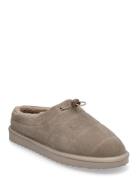 Home Slipper Suede Beige Les Deux