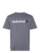 Kennebec River Linear Logo Short Sleeve Tee Folkst Gray Grey Timberlan...