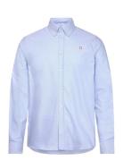 Konrad Contrast Oxford Shirt Blue Les Deux