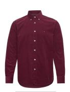 Solid Corduroy Rf Shirt Burgundy Tommy Hilfiger