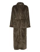 Filipa Fleece Robe Long Brown Missya