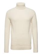 Eddie Wool Rib Rollneck Knit Cream Les Deux