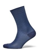 Pernille Glitter Socks Blue Mp Denmark