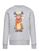 Jjxmas Jolly Sweat Crew Neck Jnr Grey Jack & J S