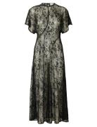 Slfdaphne Ss Midi Lace Dress Black Selected Femme