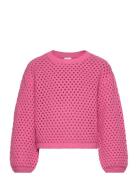 Sweater Mesh Knit Pink Lindex