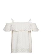 Blouse Lina Schifflie White Lindex